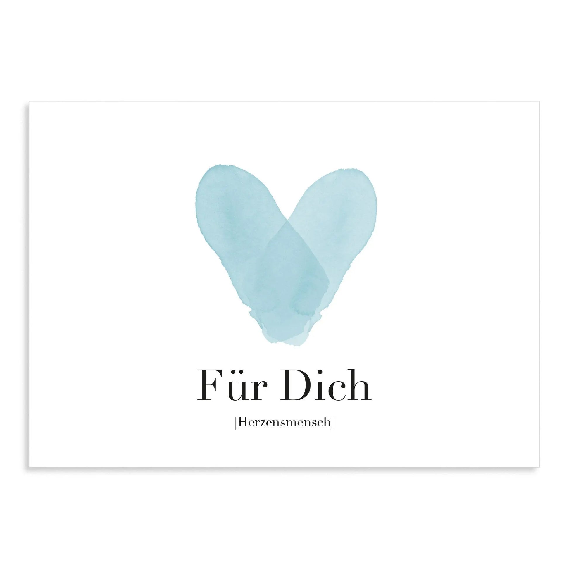 Grußkarte "Für Dich" - IN LOVE WITH PAPER