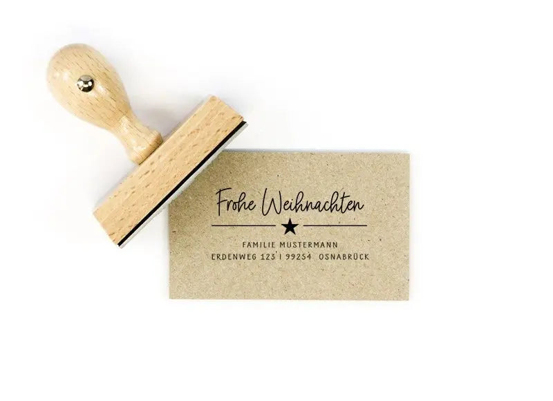 Individueller Weihnachtsstempel "Frohe Post" - IN LOVE WITH PAPER