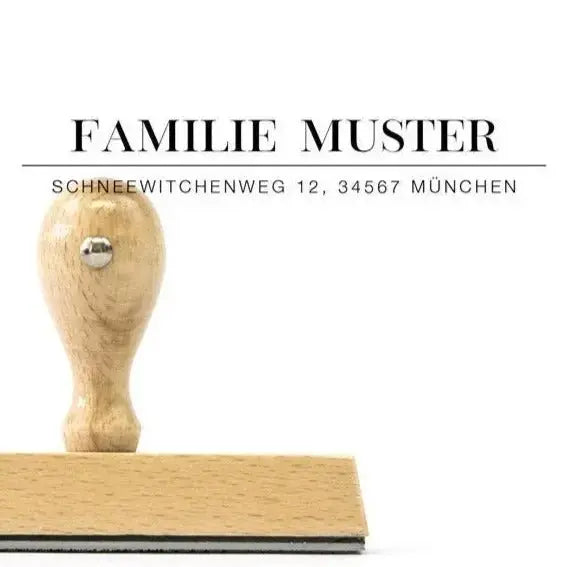 Klassischer Adressstempel "München" - IN LOVE WITH PAPER