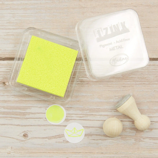 Mini-Stempelkissen neon gelb // Aladine iZink "Fluo Yellow" - IN LOVE WITH PAPER