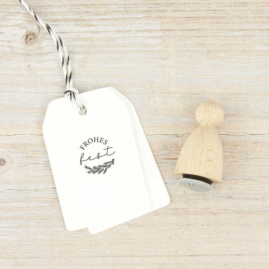 Ministempel "Frohes Fest" - IN LOVE WITH PAPER
