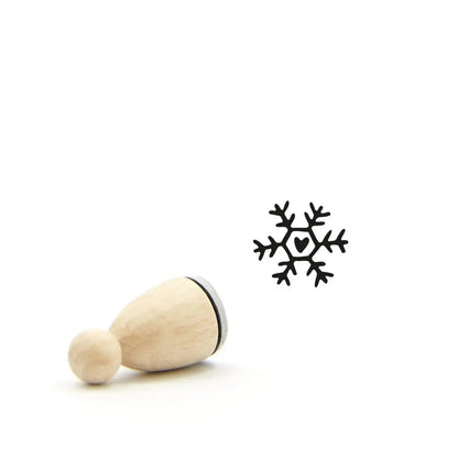 Ministempel "Schneeflocke mit Herz" - IN LOVE WITH PAPER