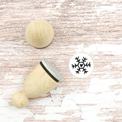 Ministempel "Schneeflocke mit Herz" - IN LOVE WITH PAPER