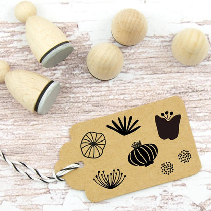 Ministempel-Set Blumen 6-teilig - IN LOVE WITH PAPER