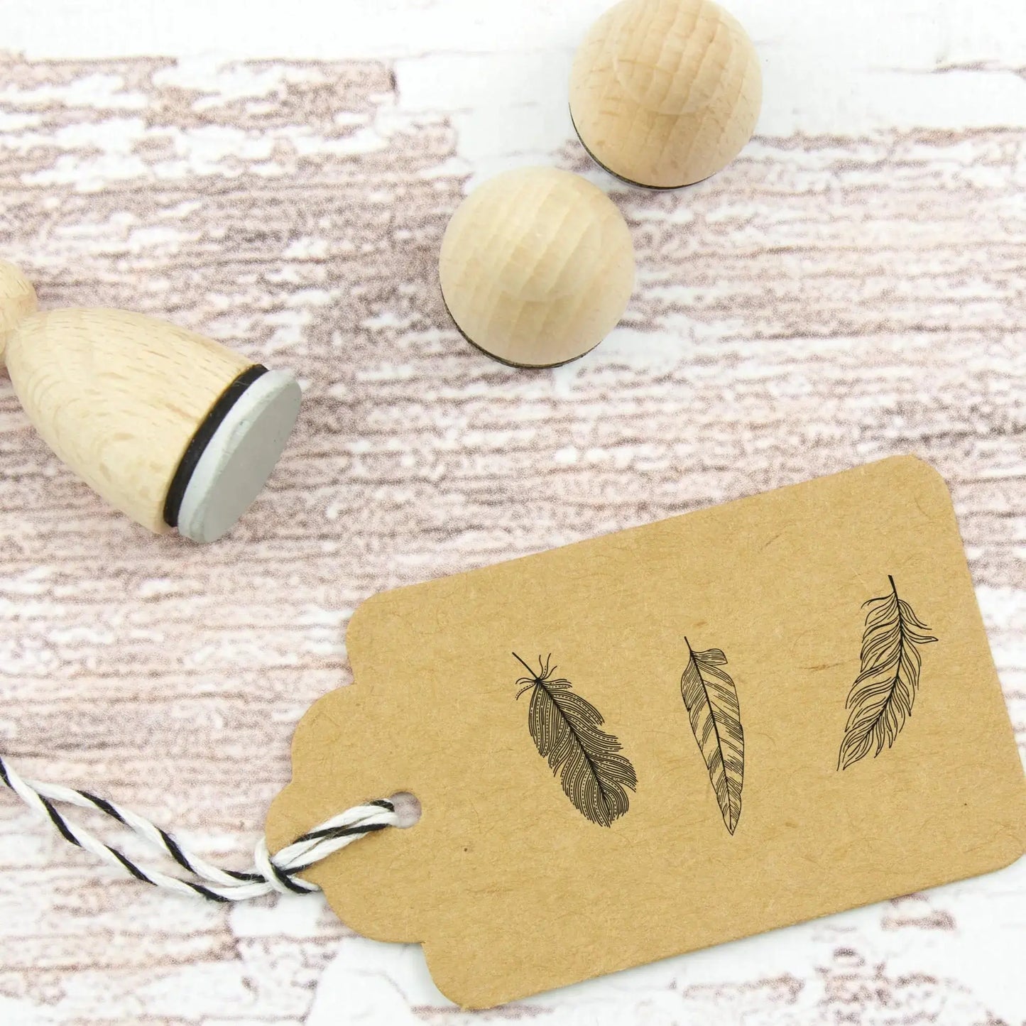 Ministempel-Set "Federn" - IN LOVE WITH PAPER