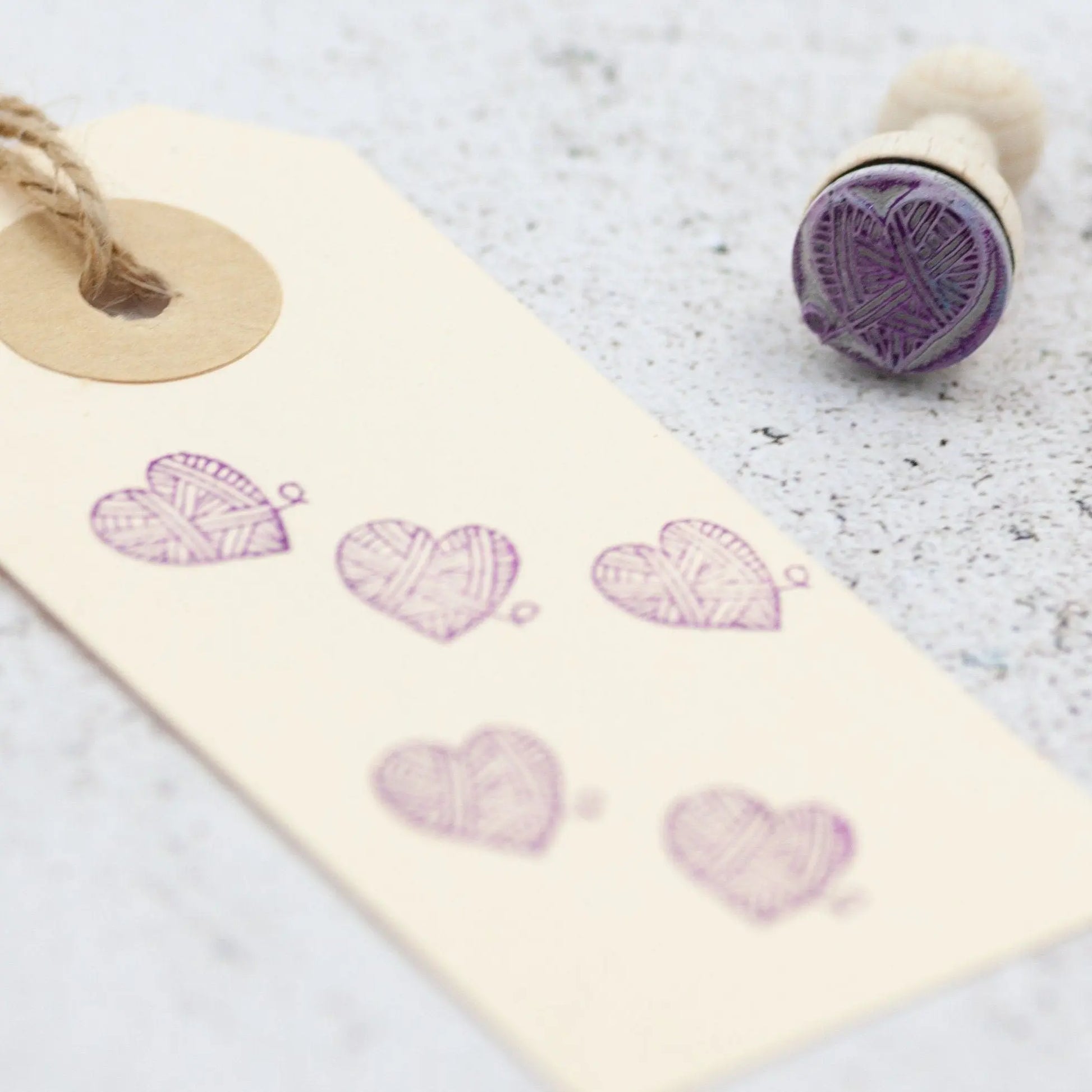 Ministempel Wollherz - IN LOVE WITH PAPER