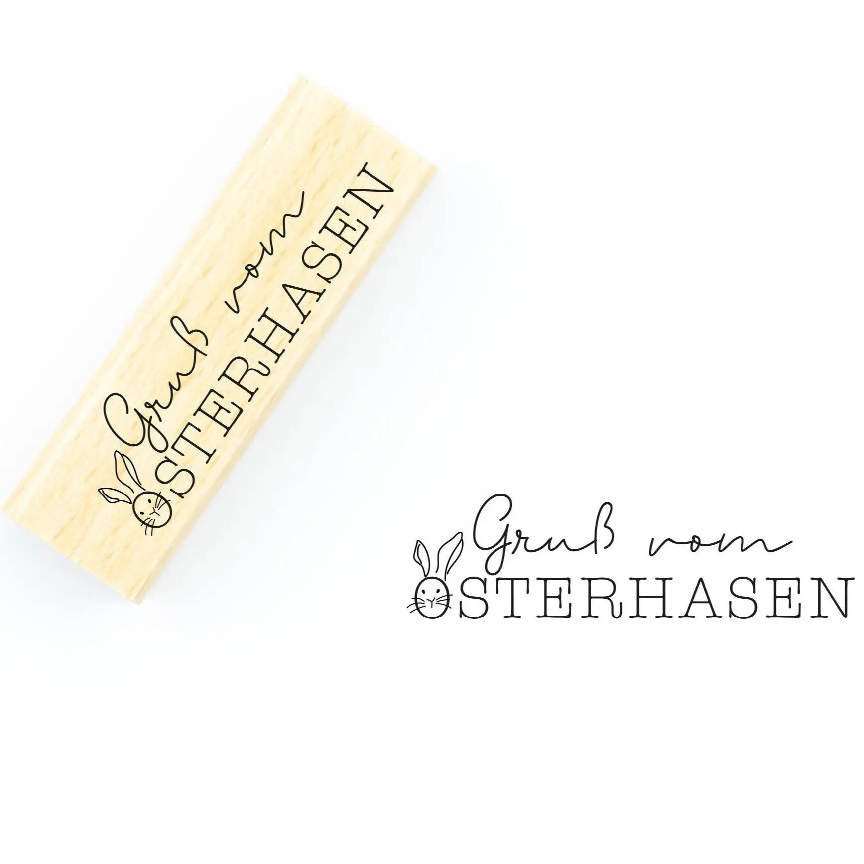 Osterstempel "Gruß vom Osterhasen" (OS005) - IN LOVE WITH PAPER