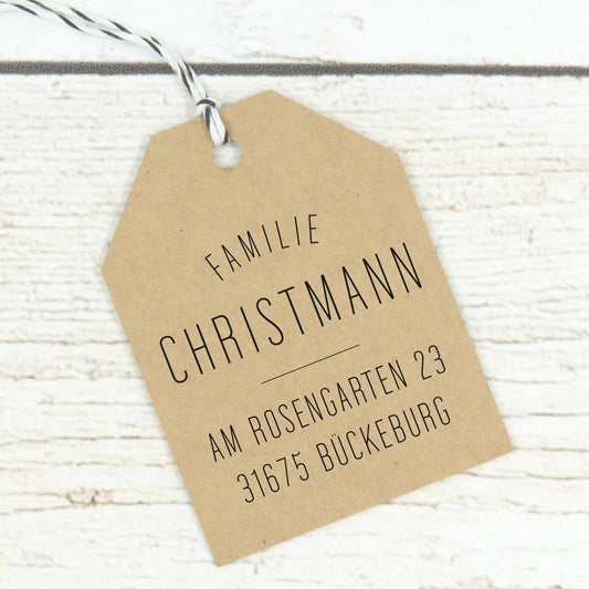 Personalisierter Adressstempel "Bückeburg" - IN LOVE WITH PAPER