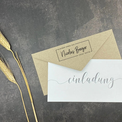 Personalisierter Adressstempel "Eutin" - IN LOVE WITH PAPER