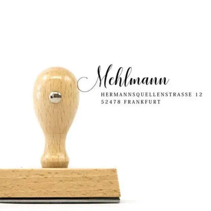 Personalisierter Adressstempel "Frankfurt" - IN LOVE WITH PAPER