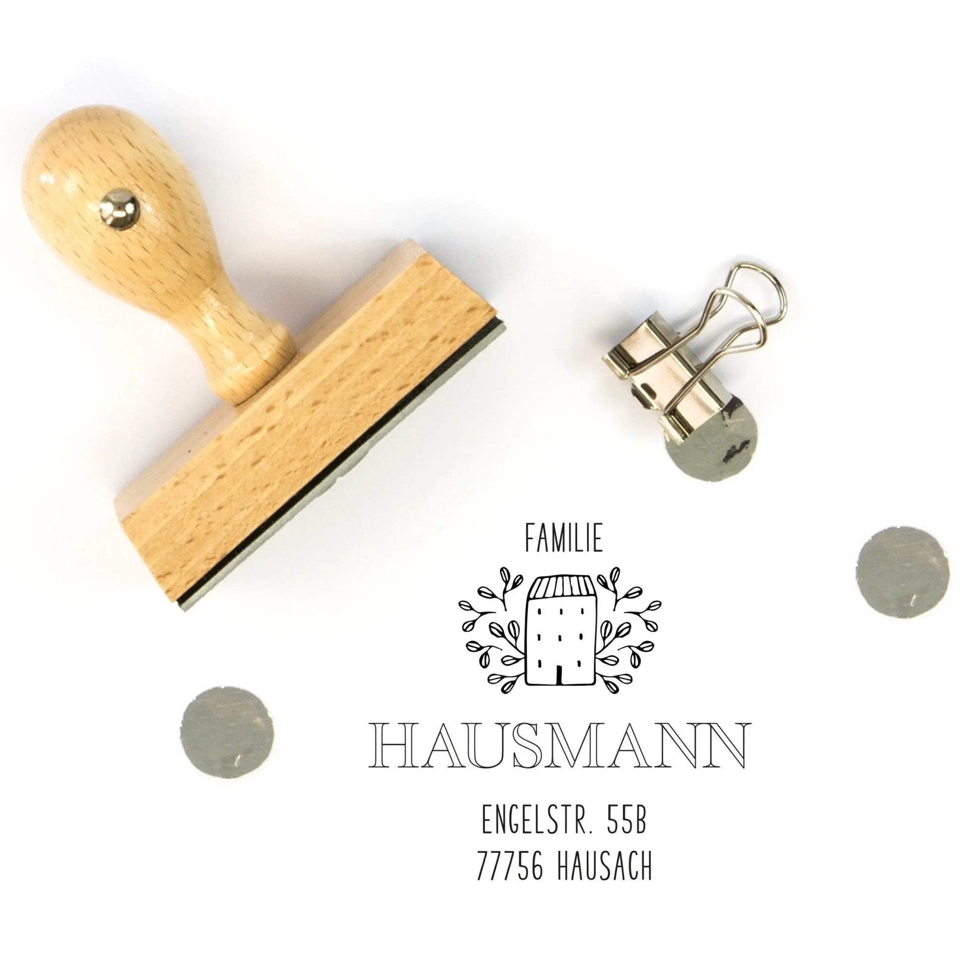 Personalisierter Adressstempel "Hausach" - IN LOVE WITH PAPER