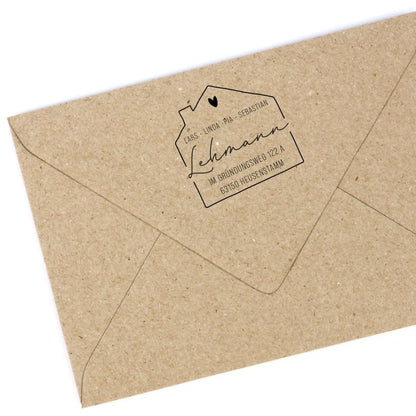 Personalisierter Adressstempel "Heusenstamm" - IN LOVE WITH PAPER