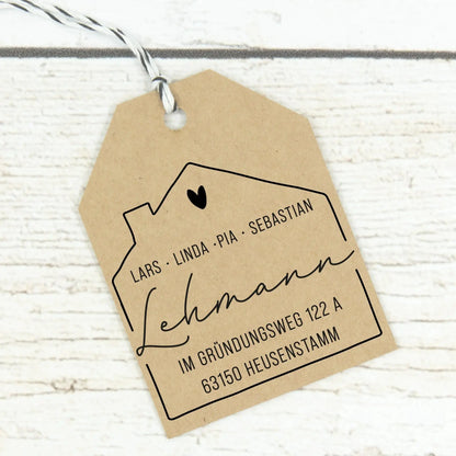 Personalisierter Adressstempel "Heusenstamm" - IN LOVE WITH PAPER