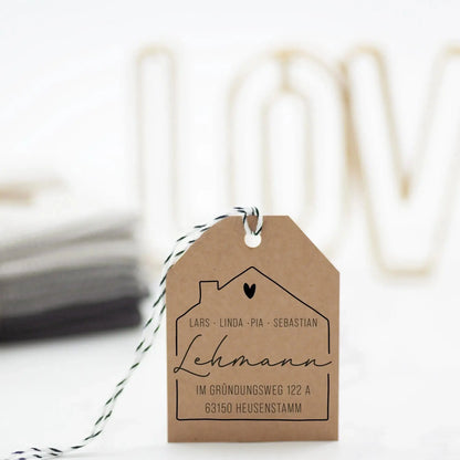 Personalisierter Adressstempel "Heusenstamm" - IN LOVE WITH PAPER