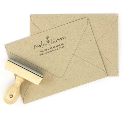 Personalisierter Adressstempel "Landau" - IN LOVE WITH PAPER