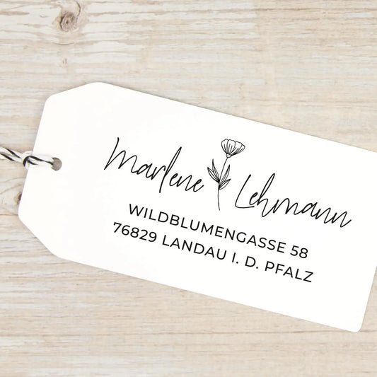 Personalisierter Adressstempel "Landau" - IN LOVE WITH PAPER