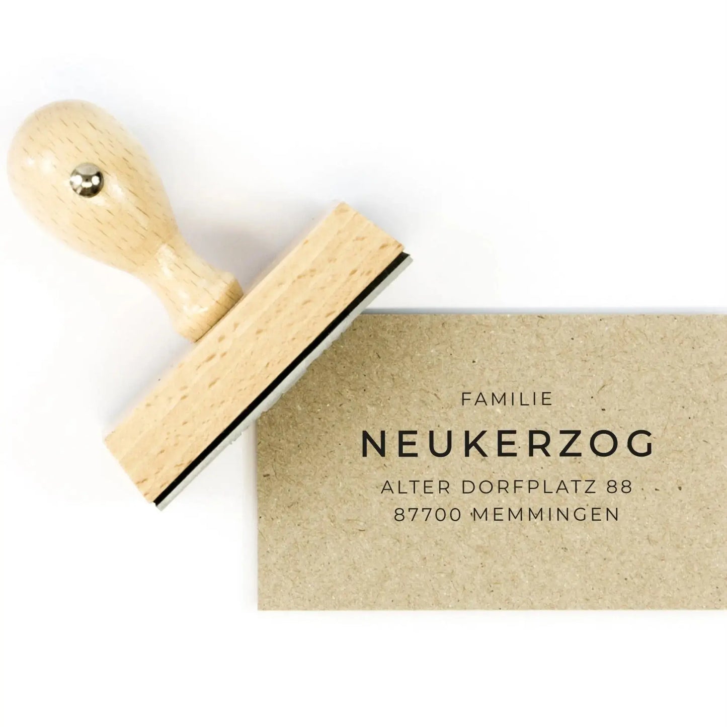 Personalisierter Adressstempel "Memmingen" - IN LOVE WITH PAPER