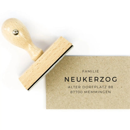 Personalisierter Adressstempel "Memmingen" - IN LOVE WITH PAPER