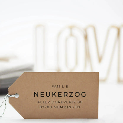 Personalisierter Adressstempel "Memmingen" - IN LOVE WITH PAPER