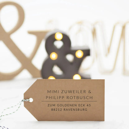 Personalisierter Adressstempel "Ravensburg" - IN LOVE WITH PAPER