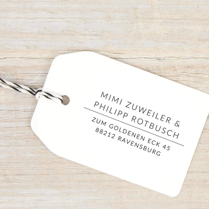 Personalisierter Adressstempel "Ravensburg" - IN LOVE WITH PAPER