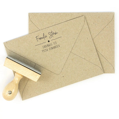 Personalisierter Adressstempel "Starnberg" - IN LOVE WITH PAPER