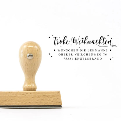 Personalisierter Weihnachtsstempel "Familienstern" - IN LOVE WITH PAPER