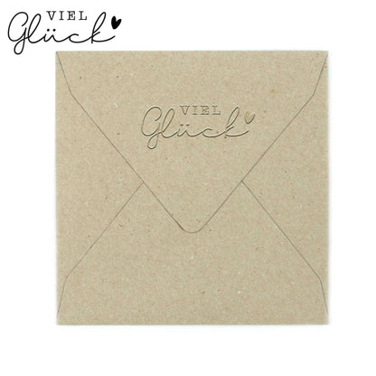 Prägestempel "Viel Glück" - IN LOVE WITH PAPER