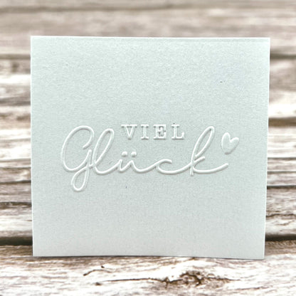 Prägestempel "Viel Glück" - IN LOVE WITH PAPER