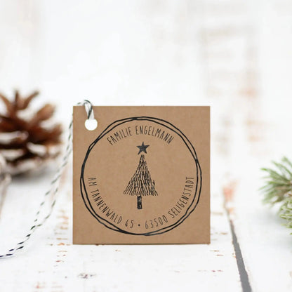 Runder Weihnachtsstempel "Christbaum" - IN LOVE WITH PAPER