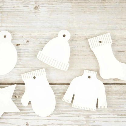 Silikon-Gießform "Winter" für Christbaumanhänger