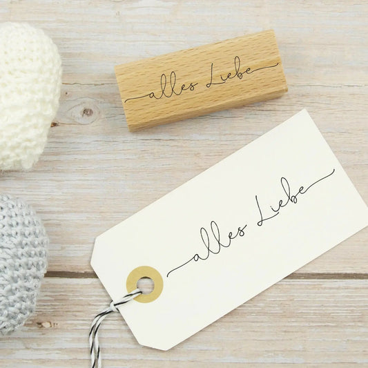 Stempel "alles Liebe" - IN LOVE WITH PAPER