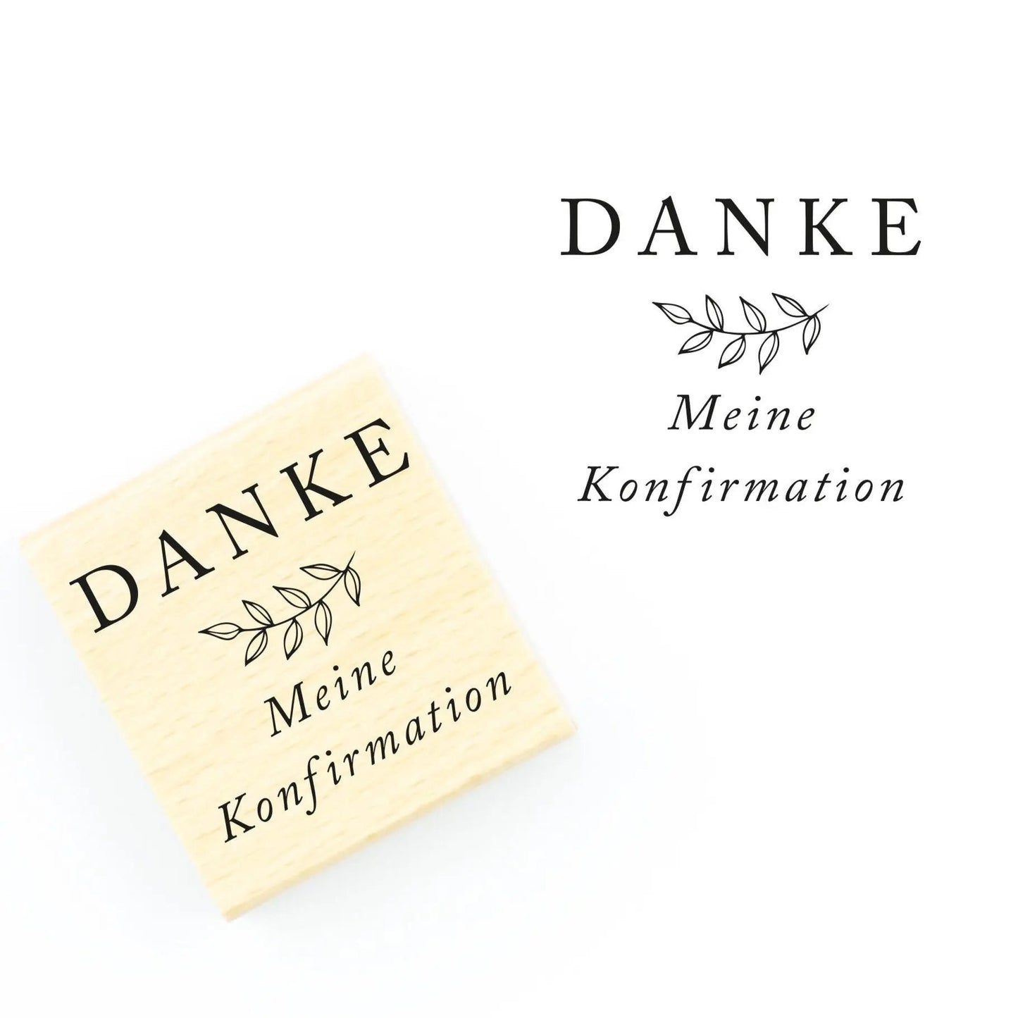 Stempel "Danke - meine Konfirmation" - IN LOVE WITH PAPER