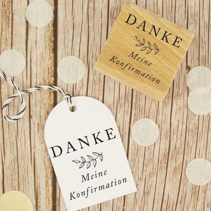 Stempel "Danke - meine Konfirmation" - IN LOVE WITH PAPER