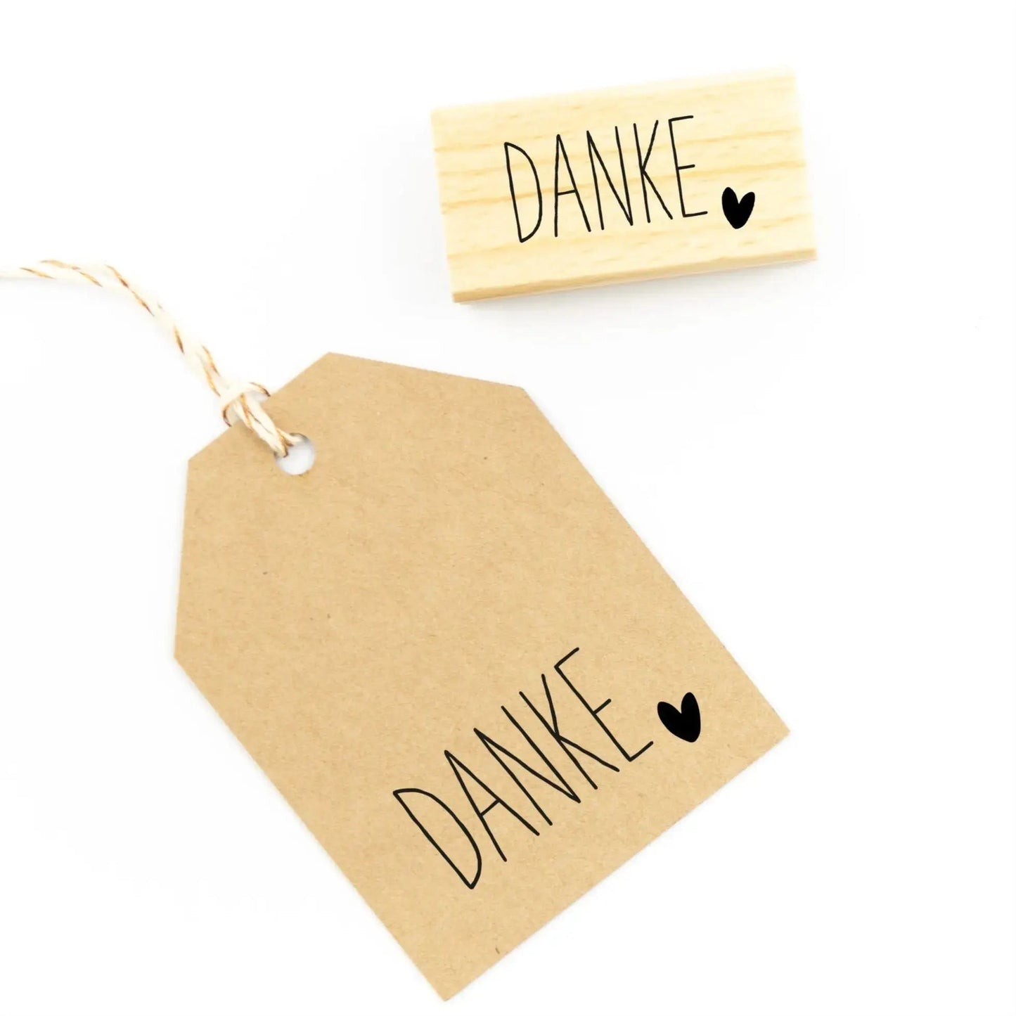 Stempel DANKE mit Herz - IN LOVE WITH PAPER