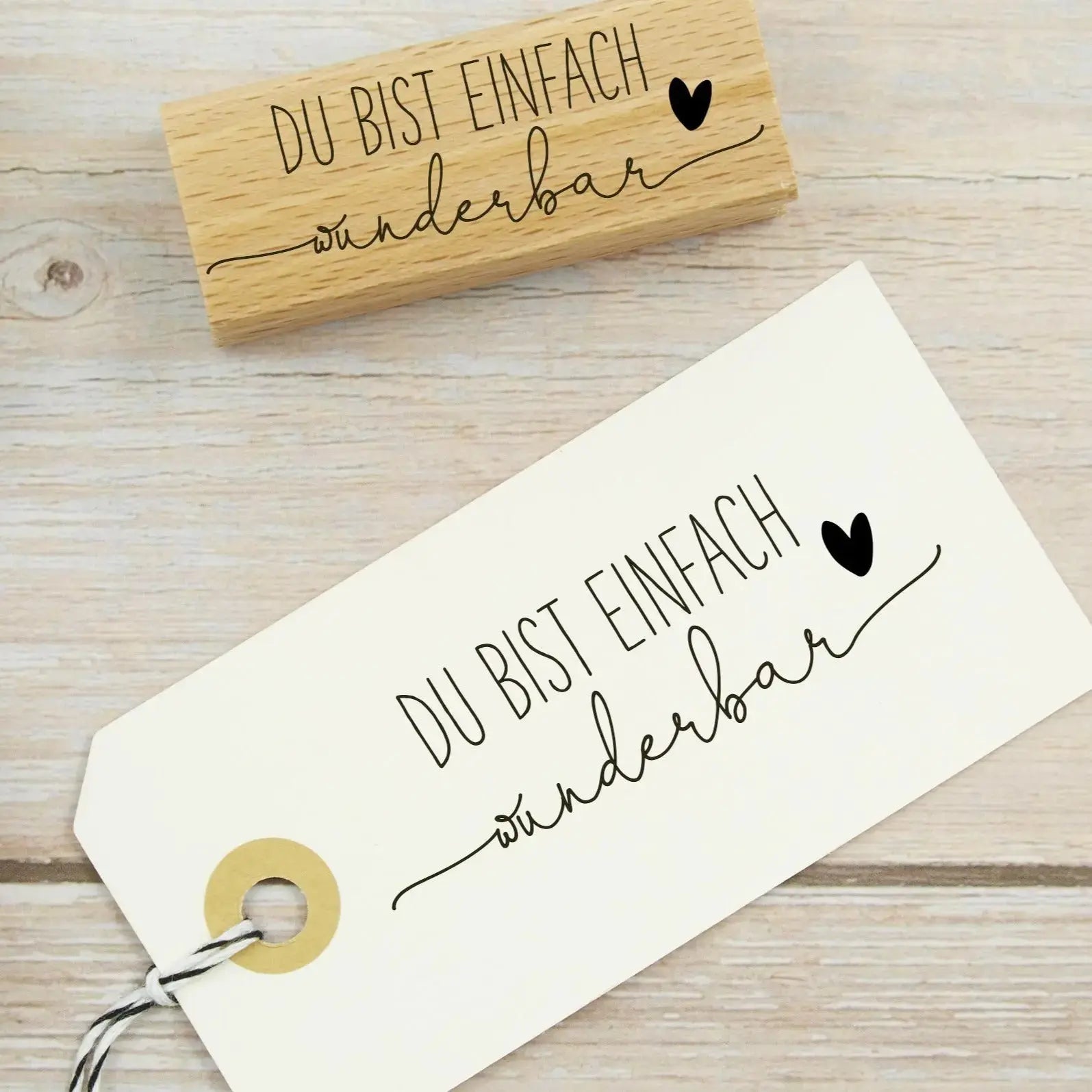 Stempel "Du bist einfach wunderbar" - IN LOVE WITH PAPER