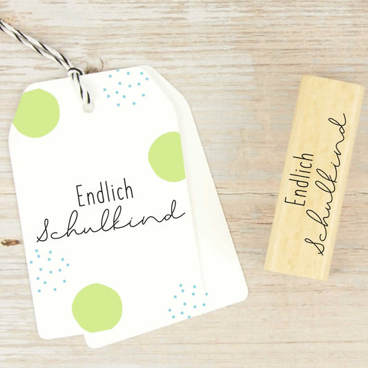 Stempel "Endlich Schulkind" - IN LOVE WITH PAPER