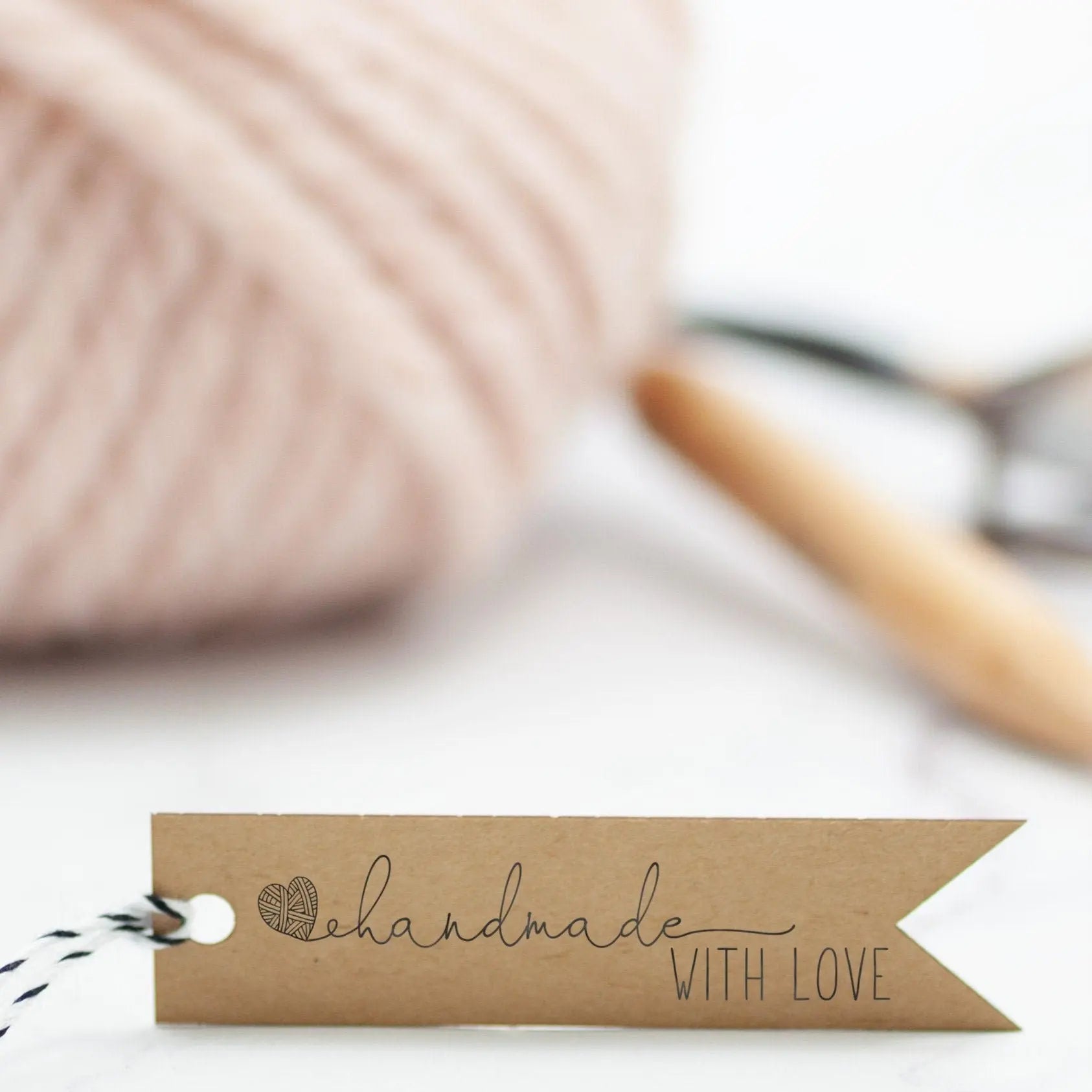 Stempel "handmade WITH LOVE" - IN LOVE WITH PAPER