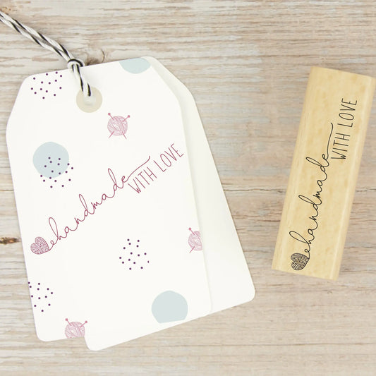 Stempel "handmade WITH LOVE" - IN LOVE WITH PAPER