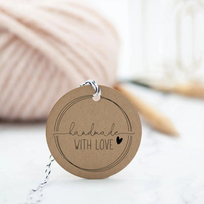 Stempel "handmade WITH LOVE" - IN LOVE WITH PAPER