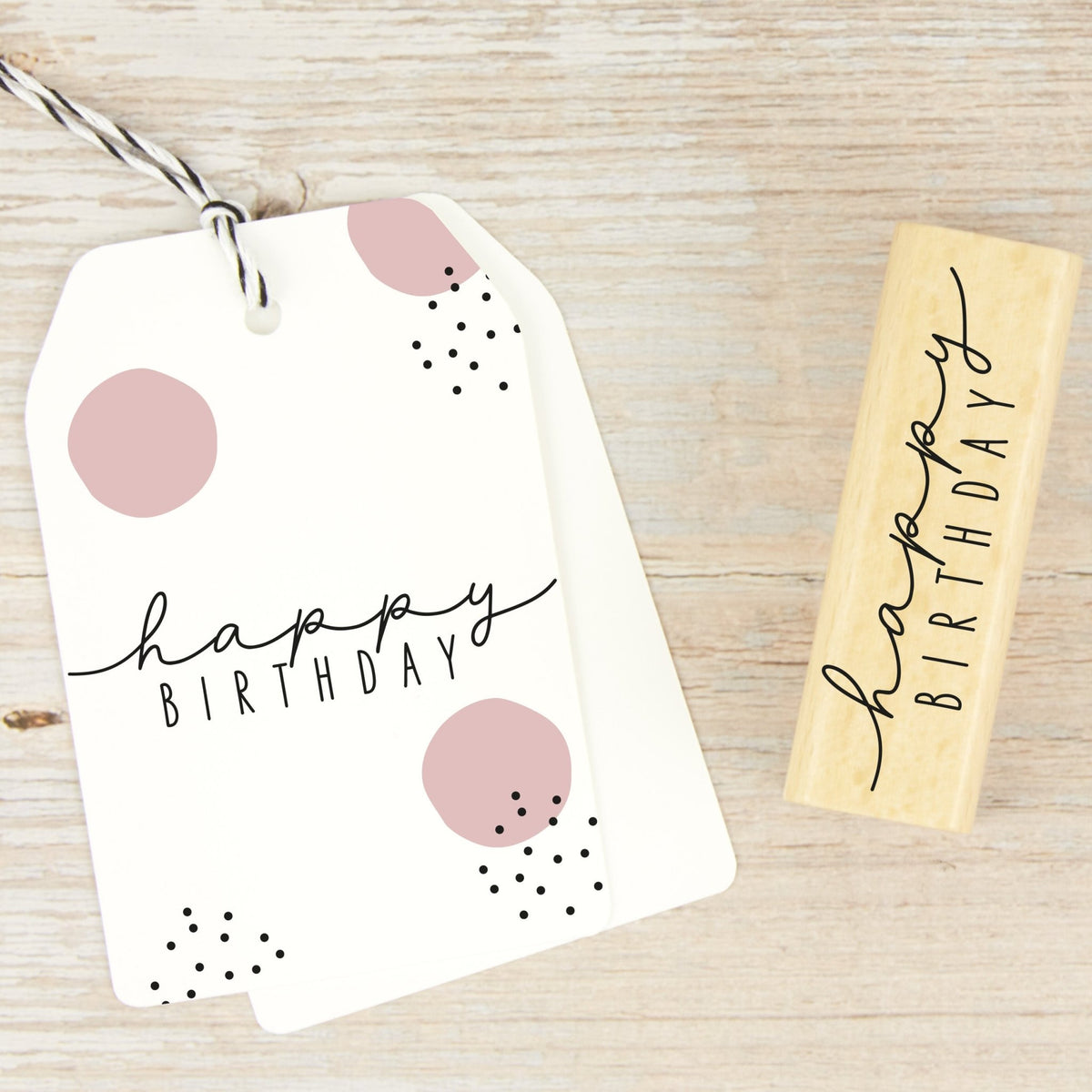 Stempel "Happy Birthday"