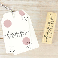 Stempel "Happy Birthday"