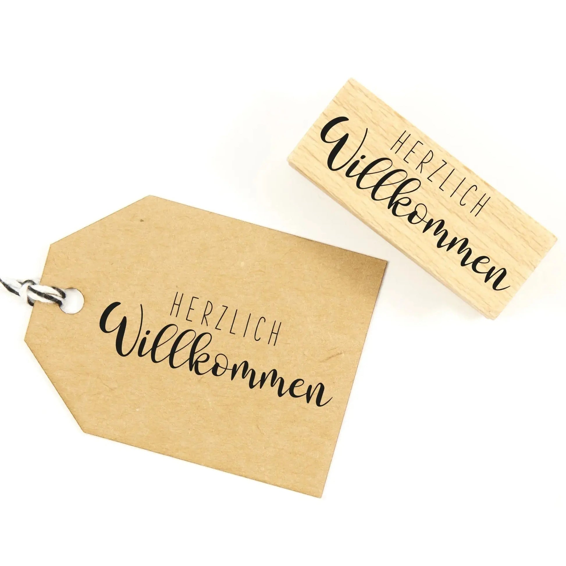 Stempel "Herzlich Willkommen" - IN LOVE WITH PAPER