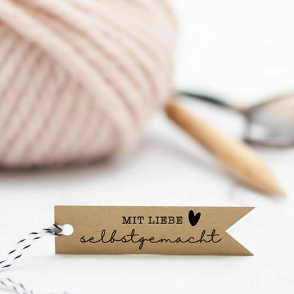 Stempel "Mit Liebe selbstgemacht" // DIY Stempel (HM08) - IN LOVE WITH PAPER