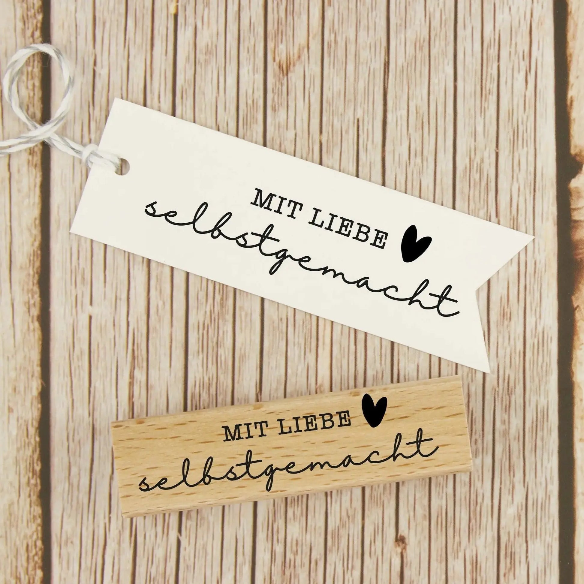Stempel "Mit Liebe selbstgemacht" // DIY Stempel (HM08) - IN LOVE WITH PAPER