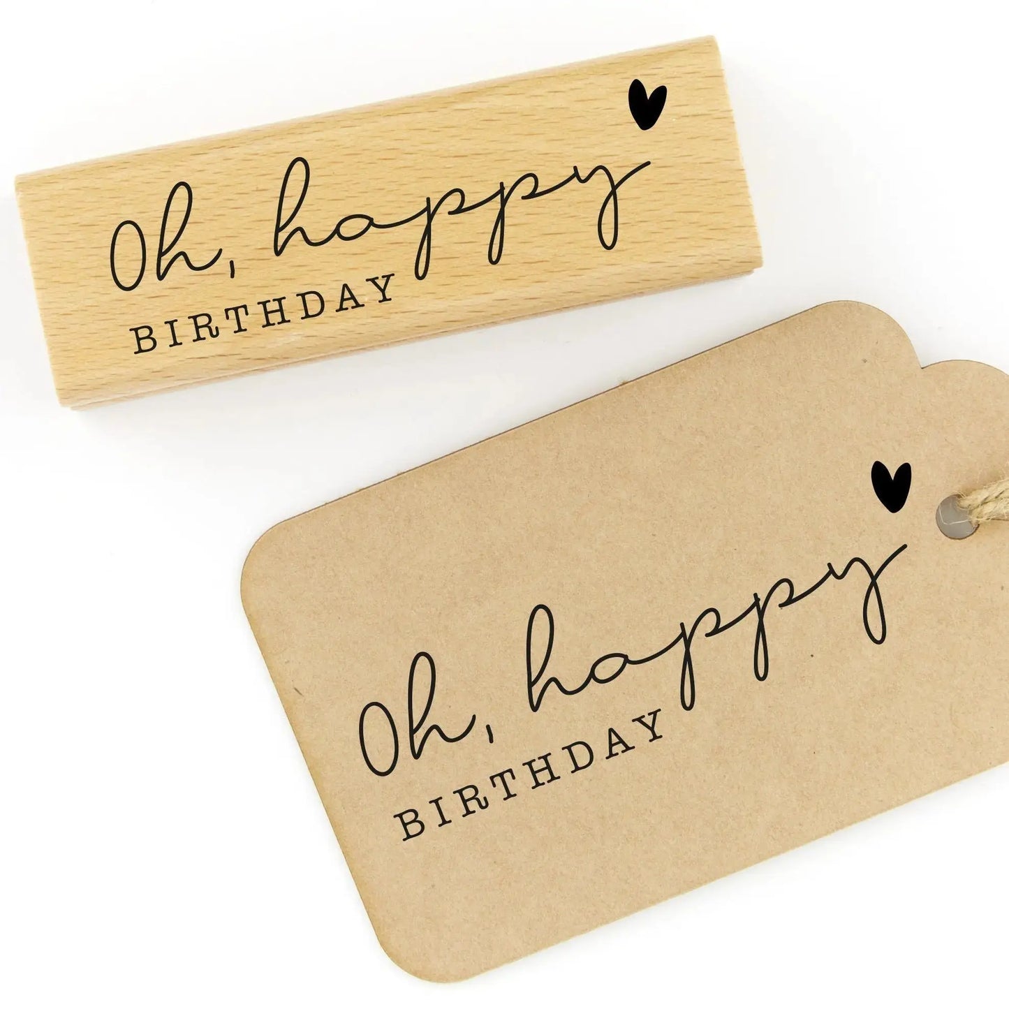 Stempel "Oh, happy birthday" extra groß - IN LOVE WITH PAPER