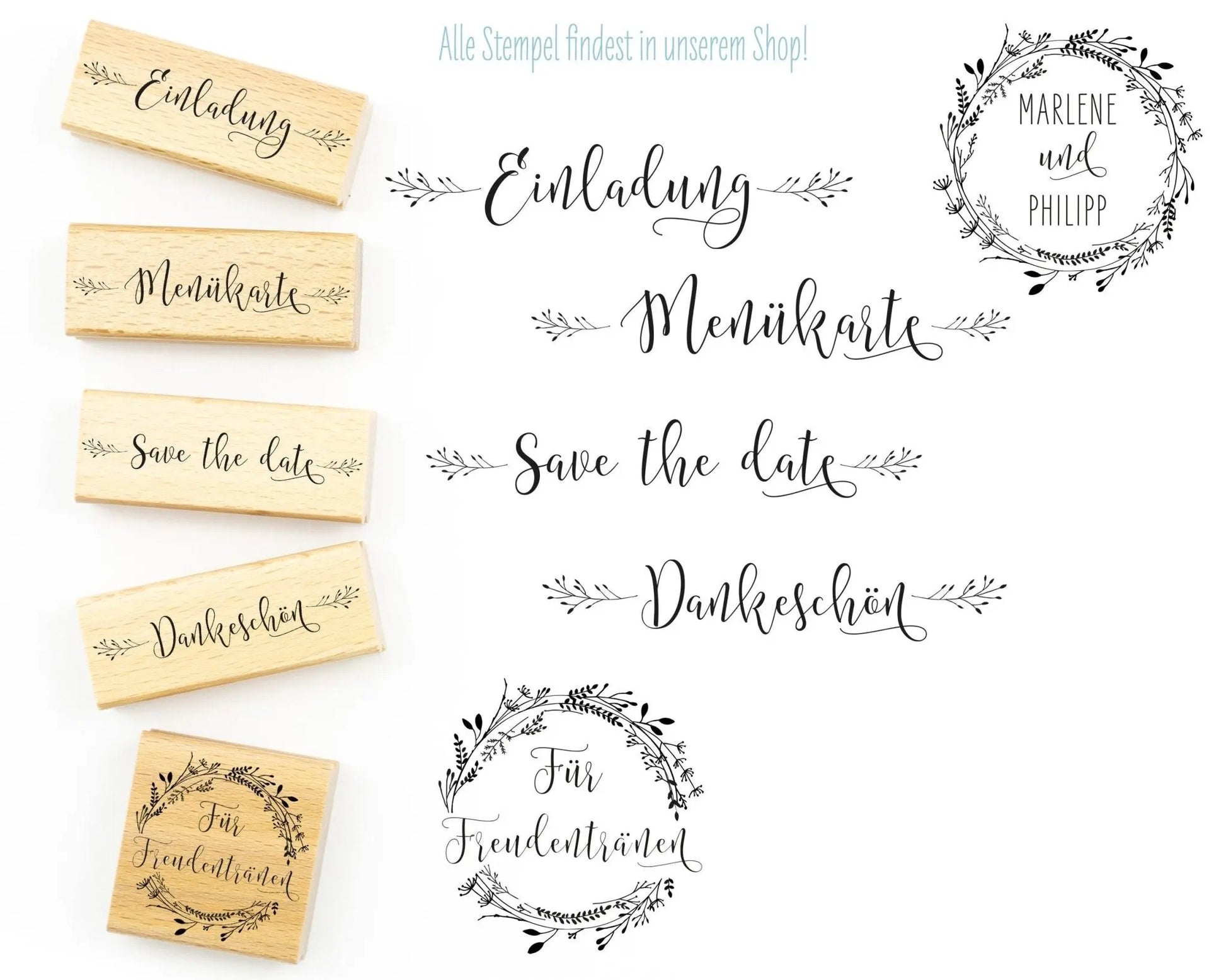 Stempel "Save the date" - IN LOVE WITH PAPER