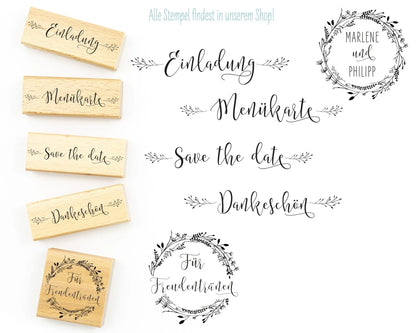 Stempel "Save the date" - IN LOVE WITH PAPER