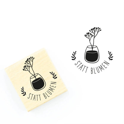 Stempel "Statt Blumen" - IN LOVE WITH PAPER