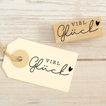 Stempel "Viel Glück" - IN LOVE WITH PAPER